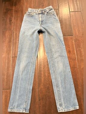 Vintage 1980’s Levi's 505 Talon Zipper Light/Med-Wash Blue Jeans - Made in USA
